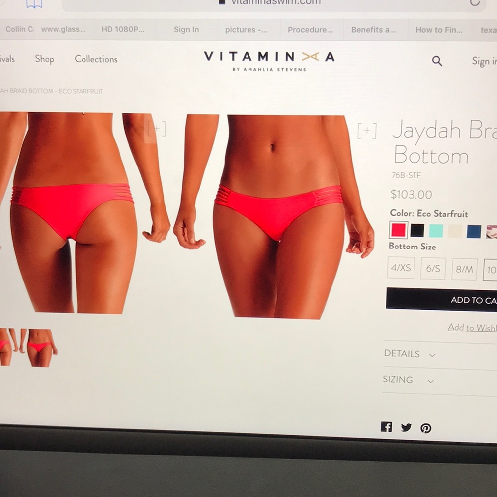 Pink vitamin a top and bottom